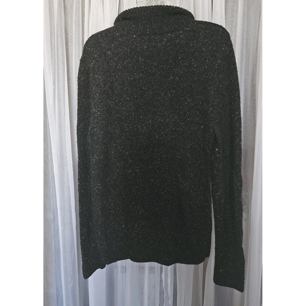 Abercrombie & Fitch Wool Blend Sweater 1/4 Zip Men's Brown Marled - Picture 2 of 8